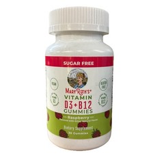 Mary Ruth’s Vitamin D3 + B12 Gummies Raspberry Sugar Free 30 Gummies BB 06/2026