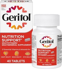 Geritol Multivitamin Supplement Contains B-Vitamins, Antioxidants, Iron 40ct