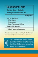 Krill Oil 2000mg, capsules high potency- best