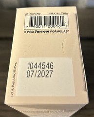 Jarrow Formulas SAMe 200mg Vegan 120 Tablets 60 Count X2 Exp 7/2027