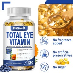 Lutein & Zeaxanthin 20mg/4mg – Eye Health & Vision Support, 120 Softgels