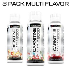 3pcs-Cutler Nutrition Liquid Carnitine 3000mg Energy and Metabolism+*-