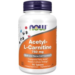 NOW FOODS Acetyl-L-Carnitine 750 mg 90 Tablets