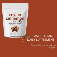 300 Softgels Ceylon Cinnamon Extract Highly Bioavailable with MCT Oil Supplement