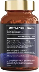 Magnesium 12 in 1 Complex 700mg – Glycinate Citrate Malate Taurate – 3 Bottles P