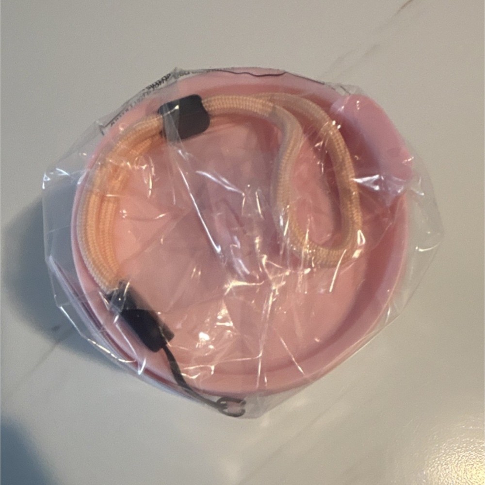 Pink and Clear Plastic Shake Bottle, Screw-on Lid, Dishwasher Safe