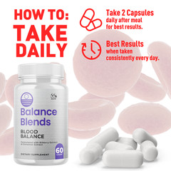 (5 Pack) Balance Blends Advanced Support Blood Supplement BalanceBlends 300 Caps