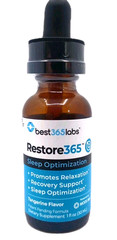 NEW Best365Labs Restore365 SLEEP OPTIMIZATION Relaxation Melatonin GABA 10/27