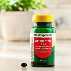 Spring Valley Astaxanthin Softgels 4 mg Heart & Eye Health 30 Count