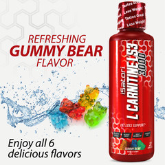 L-CARNITINE LS3 3000 Fat Loss – Metabolism Activator – Gummy Bear (32 Servings)