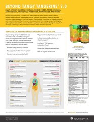 Youngevity Dr. Wallach Beyond Tangy Tangerine BTT 2.0 Tablets ( 3 Pack)