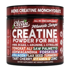Clean Nutra Muscle Surge Creatine Powder for Men (9.7oz / 275g)
