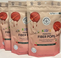 Beekeepers Naturals Kid’s Fiber Prebiotic Pops Ages 3+ Propolis – 6/28 – 3 Pack