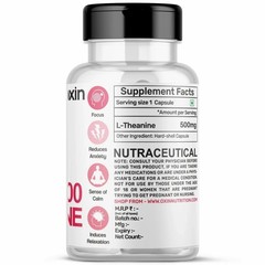 Oxin L Theanine 500mg Capsules Pure Series, 60 Capsules q742