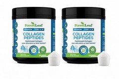 2 Containers ForestLeaf Collagen Peptides Powder Unflavored – 16 oz 12/27