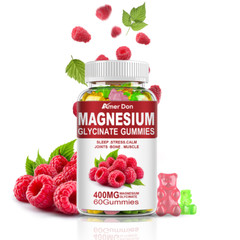 Magnesium Glycinate Gummies 600mg w/Vitamin CoQ10+Vitamin D3+Vitamin B6