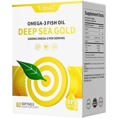 Vinsic OMEGA-3 Fish Oil Deep Sea Gold EPA DHA IFOS Dietary Supplements Germany