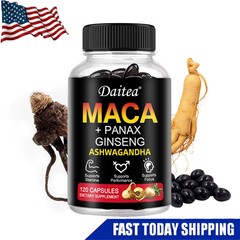 Maca Root 10000 Mg (Lepidum Mayenil) 120 Capsules with Korean Ginseng