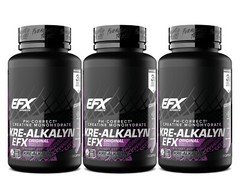 [ 3 Pack ] EFX Sports Kre-Alkalyn EFX 120 Capsules Informed Sport