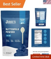Shelf-Stable 24 oz Buttermilk Powder – Ideal for Baking Pancakes & Cornbread