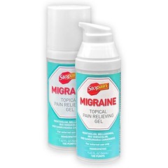 Stopain Migraine Pain Relief Gel Pump 1.62oz 2 Pack USA Made Max Strength Fas…