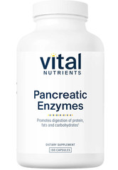 VITAL NUTRIENTS PANCREATIC ENZYMES 1000MG 180 CAP EXP 01/2028 FREE SHIP