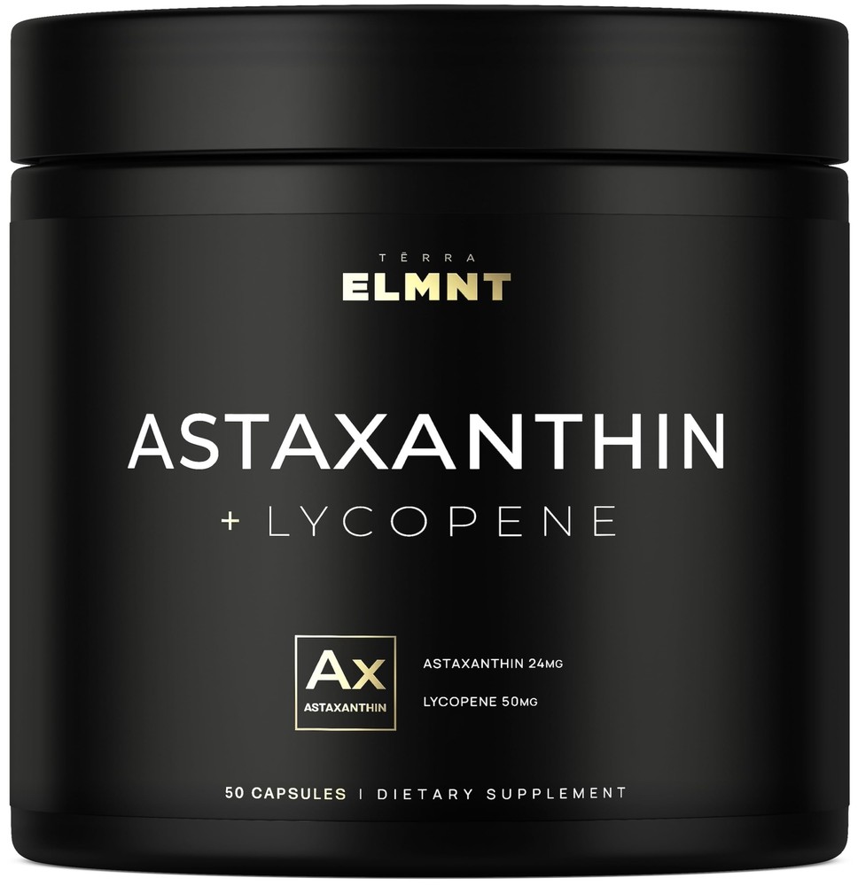 Astaxanthin 24mg + Lycopene 50mg Clinical Strength Carotenoids Skin Supplemen…