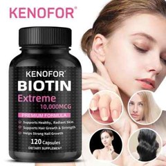 Biotin Hair Growth Supplement 10000mcg Max Strength Healthy Skin, Nails Growth