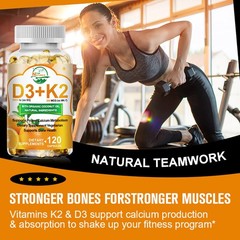 1/2/4 Bottles Vitamin D3 K2 Softgels Capsules – Extra Strength D3 K2 Supplements