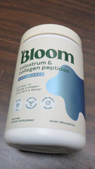 BLOOM COLOSTRUM & COLLAGEN PEPTICES 48 SERVINGS 8 OZ