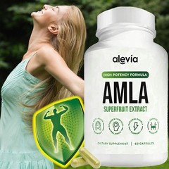 Organic Amla Capsules 1000mg – Indian Gooseberry Amla Fruit Supplement