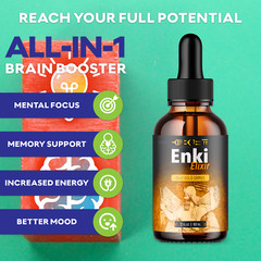 (1 Pack) Enki Elixir Advanced Supplement Drops Nootropic Brain Support 2ML