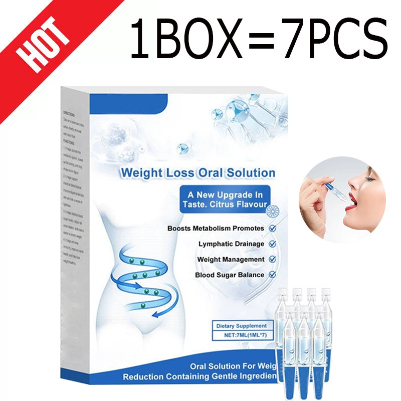 7~35PCS Weight Loss Oral Drops for Intestinal Slimming Boosting Metabolism US