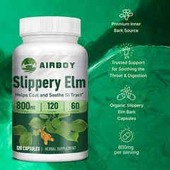 Slippery Elm-Support Digestive Health, Gut Health, Digestive Constipation Relief