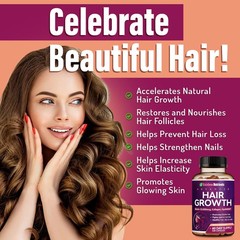 Hair Growth Vitamins Women Biotin 10000mcg