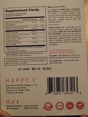 Happy V Women’s Daily Box Open 15 Stick Packs Exp 2/26 UTI Health