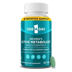 One A Day Women’s Active Metabolism Daily 120 Count (Pack of 1), Blue
