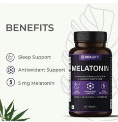 Boldfit Deep Sleeping Aid 60 Tabs | No Side Effect | 60 Day Money Back Guarantee