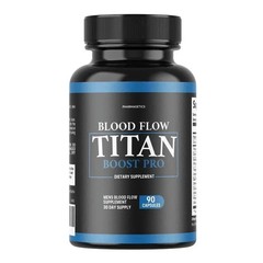 Blood Flow Titan Boost Pro Mens Blood Flow Supplement – 90 Capsules | Pack of 1