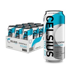 CELSIUS ESSENTIALS Sparkling Blue Crush Energy Drink 16 oz 12 Pack
