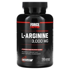 L-Arginine, 3,000 mg, 150 Capsules (600 mg per Capsule)