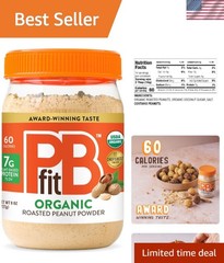 Low-Calorie 8oz Organic Peanut Butter Powder – Perfect for Baking & More