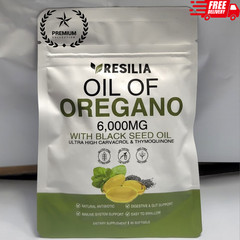 2 in 1 Oil of Oregano & Black Seed Softgels with Carvacrol , Immune Support