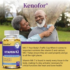 Vitamin K2 MK-7 & MK-4 Caps, Direct Calcium for Strong Bones,Healthy Arteries