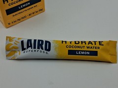 Laird Superfood Coconut Water Hydrate Lemon – 10 packets BB 11/2026