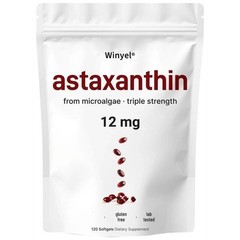 Astaxanthin 12mg with MCT Oil, 120 Softgels, 4 Month Supply | Premium Astaxanthi