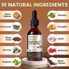 Parasite Cleanse Tincture/Extract-Wormwood, Black Walnut Hull, Clove 2 FL OZ