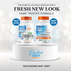 Doctor’s Best Vegan Glucosamine Chondroitin MSM 120 Caps Joint Skin Nails