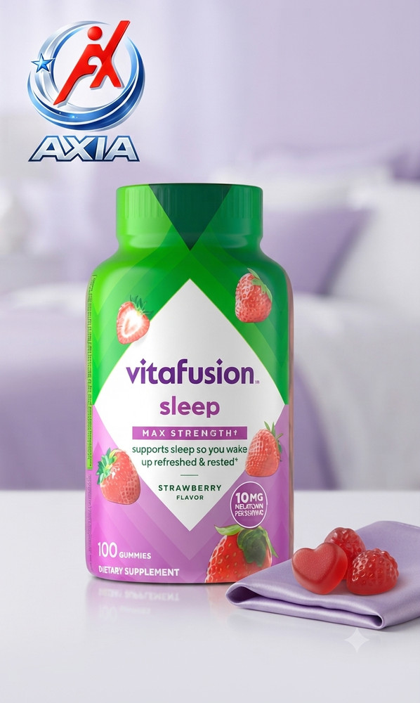 (2X Bottles) Vitafusion Max Strength Melatonin Gummies 100 ct 🍓💤