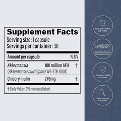 Pendulum Akkermansia Probiotic Supplement Supports Gut Health 30 Capsules
